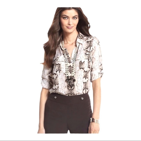 White House Black Market Tops - White House Black Market Silk Top